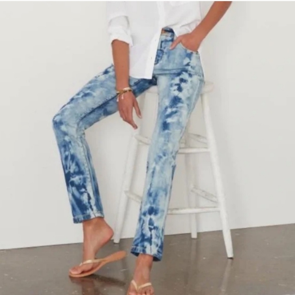 HOST PICK Pilcro The Slim Boyfriend Jeans Anthropologie Tie Die Fit like 27 - Picture 2 of 16